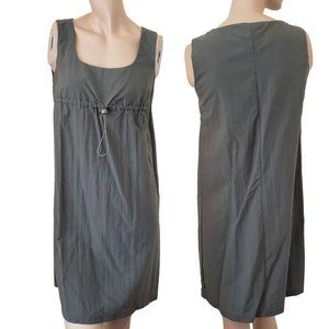 Y2K Vintage Via 101 Utility Tank Dress SZ M Olive Green